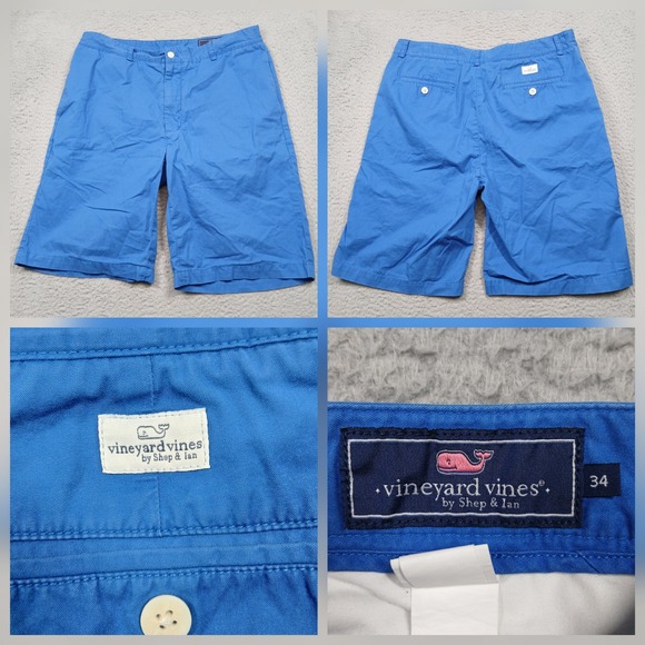 Vineyard Vines Other - Vineyard Vines Chino Shorts Men's 34 Blue Cotton Classic Casual
